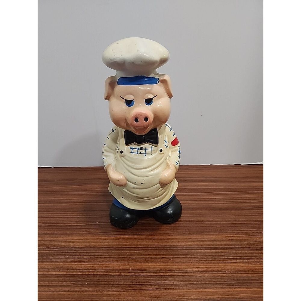 Royal Coronet Dan Brechner Pig Chef Utensil Spoon Holder Vintage